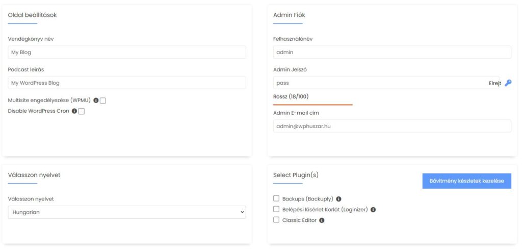 6 admin fiok webhely beallitasok es egyebek