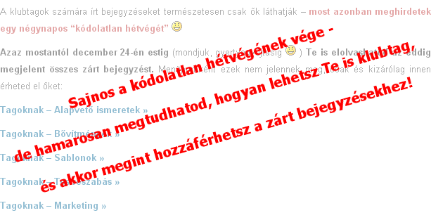 Hogyan lehetsz klubtag?... Kattints ide, és megtudod! :-)